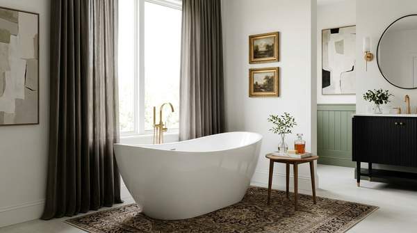 Cavie Interiors Designs Primary Bathrooms Around the Way You Start and End Your Day