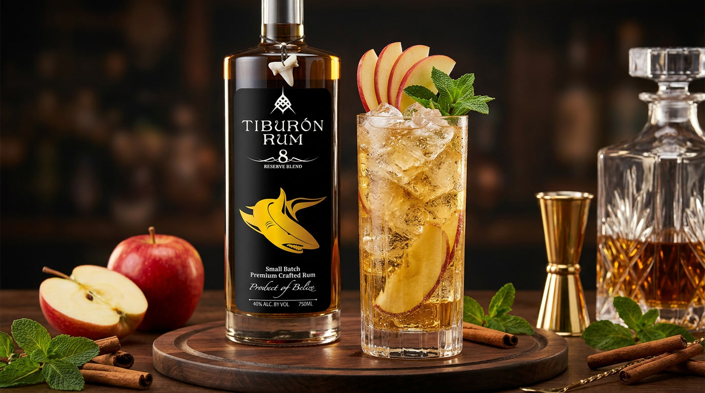 Hot Apple Cider Meets Aged Tiburon Rum