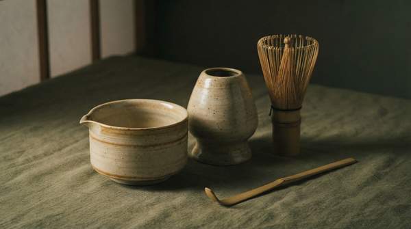 Editorial illustration for How the Chawan, Chashaku, and Chasen Turn Philosophy Into Objects