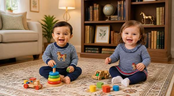 Preppy Rugrat Gives Siblings Matching Style Without Identical Outfits