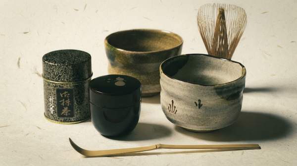 Editorial illustration for The Artful System of Japanese Tea Ceremony Utensils