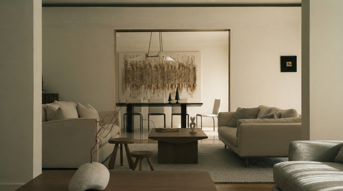 Editorial illustration for Wabi-Sabi at Home: A Practical Framework for Choosing Materials, Colors and Objects That Embrace Imperfection